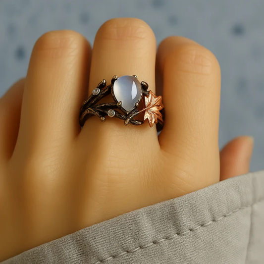 Luna – Bague Naturelle en Pierre de Lune