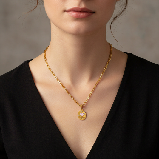Celeste – Collier Pendentif Peint