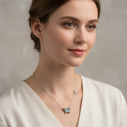 Leonie – Collier pendentif papillon en argent sterling