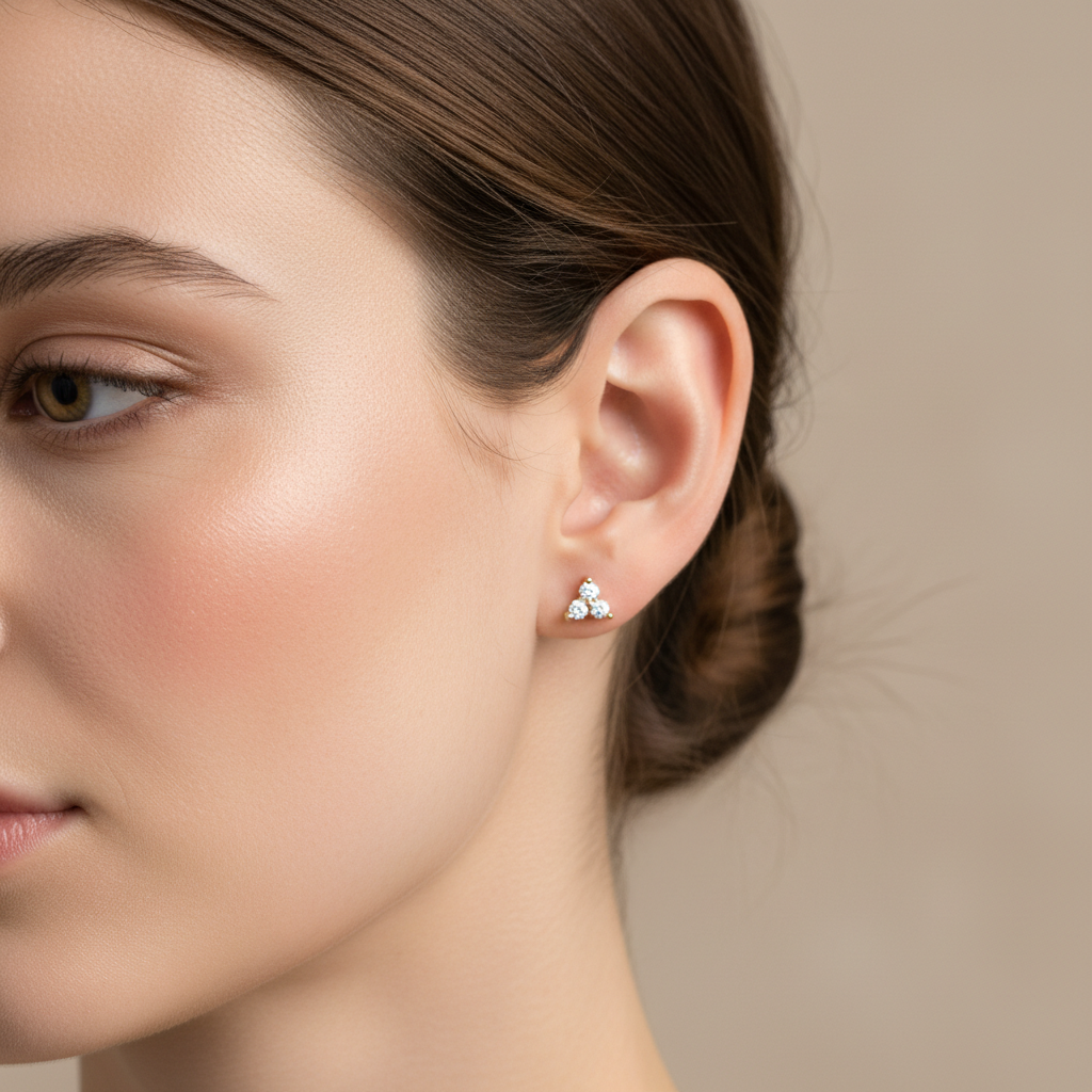 Sophie – Boucles d'oreilles Clous en Acier Inoxydable
