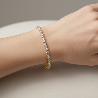 Dakota – Bracelet Tennis en Cristaux Élégants