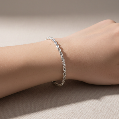 Mila – Bracelet torsadé en acier inoxydable