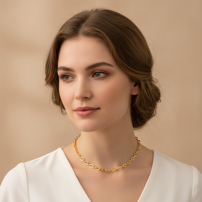 Elea – Simple Collier en Acier Titane