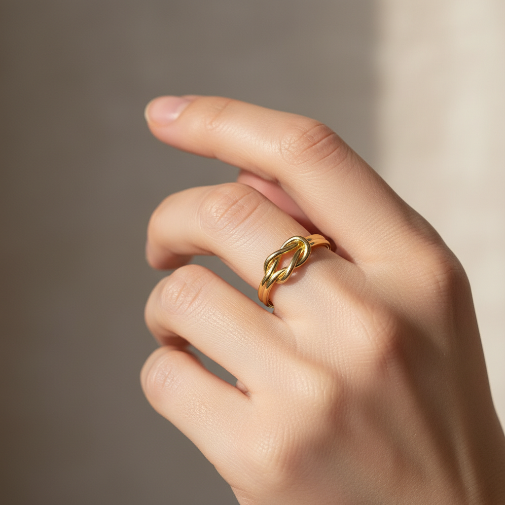 Matilda – Bague Croix Entrelacée