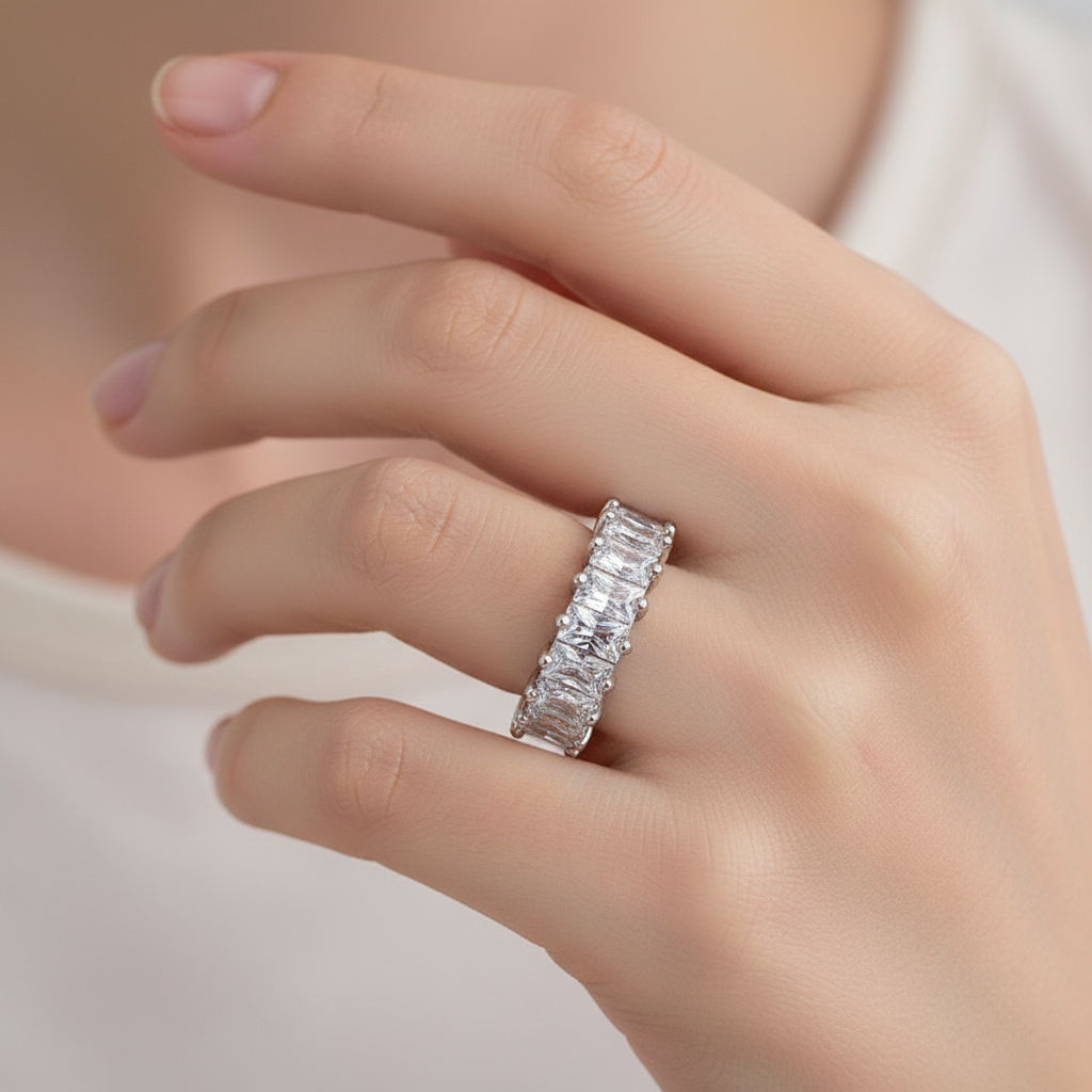 Lina – Bague Zircon Carré