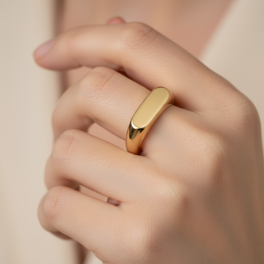 Naori – Bague Acier Titane Minimaliste
