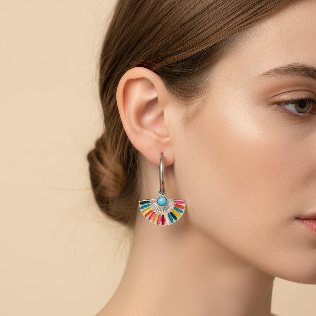 Sandra – Boucles d'Oreilles Argentées