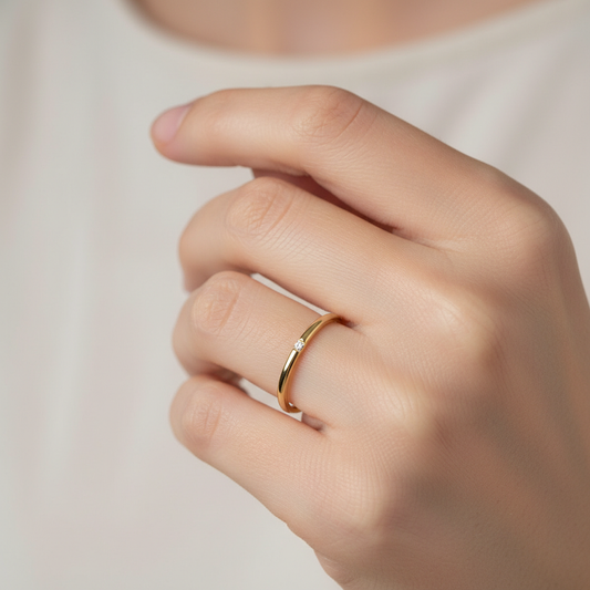Alix – Bague Sertie de Diamants