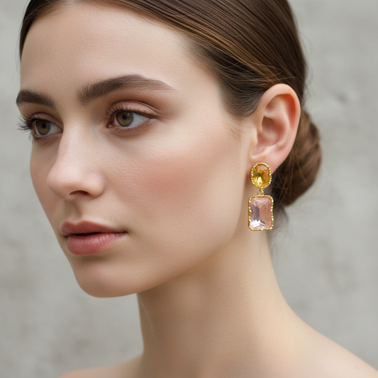 Mona – Boucles d'oreilles baroques vintage AB