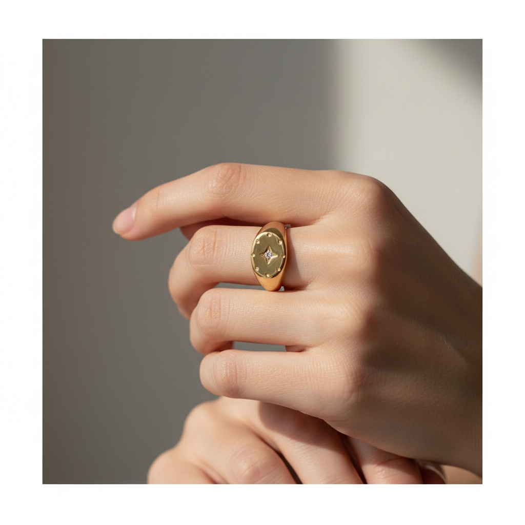 Ayla – Bague Étoile Design Moderne
