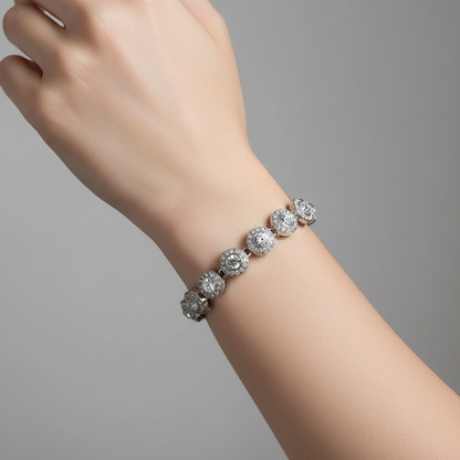 Elora – Bracelet Cercle Brillant en Strass