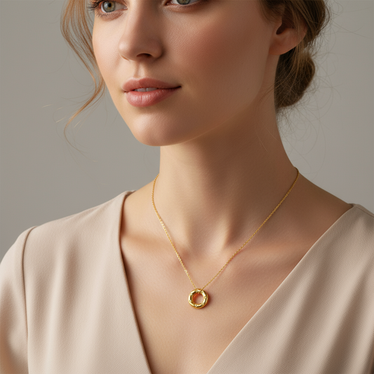 Carmen – Collier en Acier Inoxydable avec Zircon