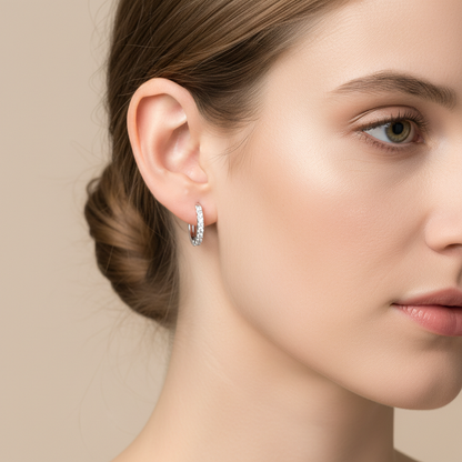 Alyssa – Boucles d’oreilles géométriques rondes
