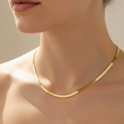Naomie – Collier Choker Maille Serpent