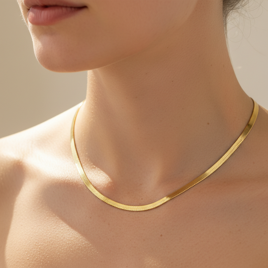 Naomie – Collier Choker Maille Serpent