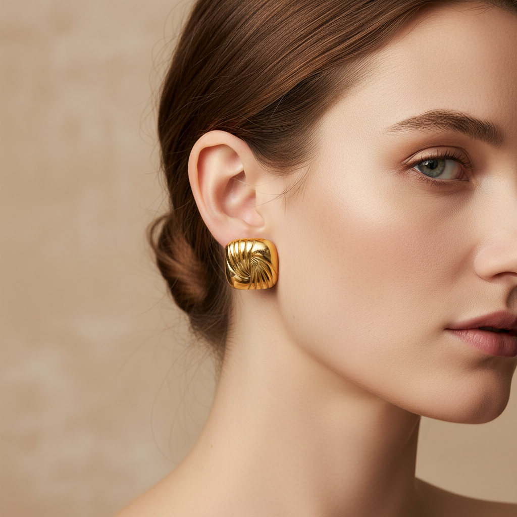 Kaia – Clous Géométriques Acier Titane