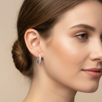 Michelle – Créoles en Argent Sterling