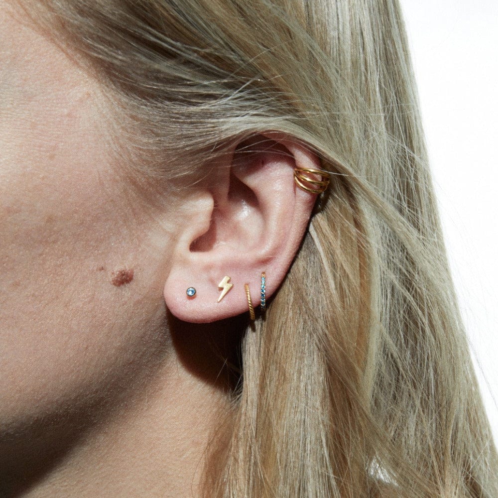 Amanda – Boucles d'Oreilles Créoles Triple Rang