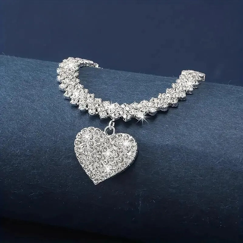 Collier Double Tennis avec Incrustations de Zirconia