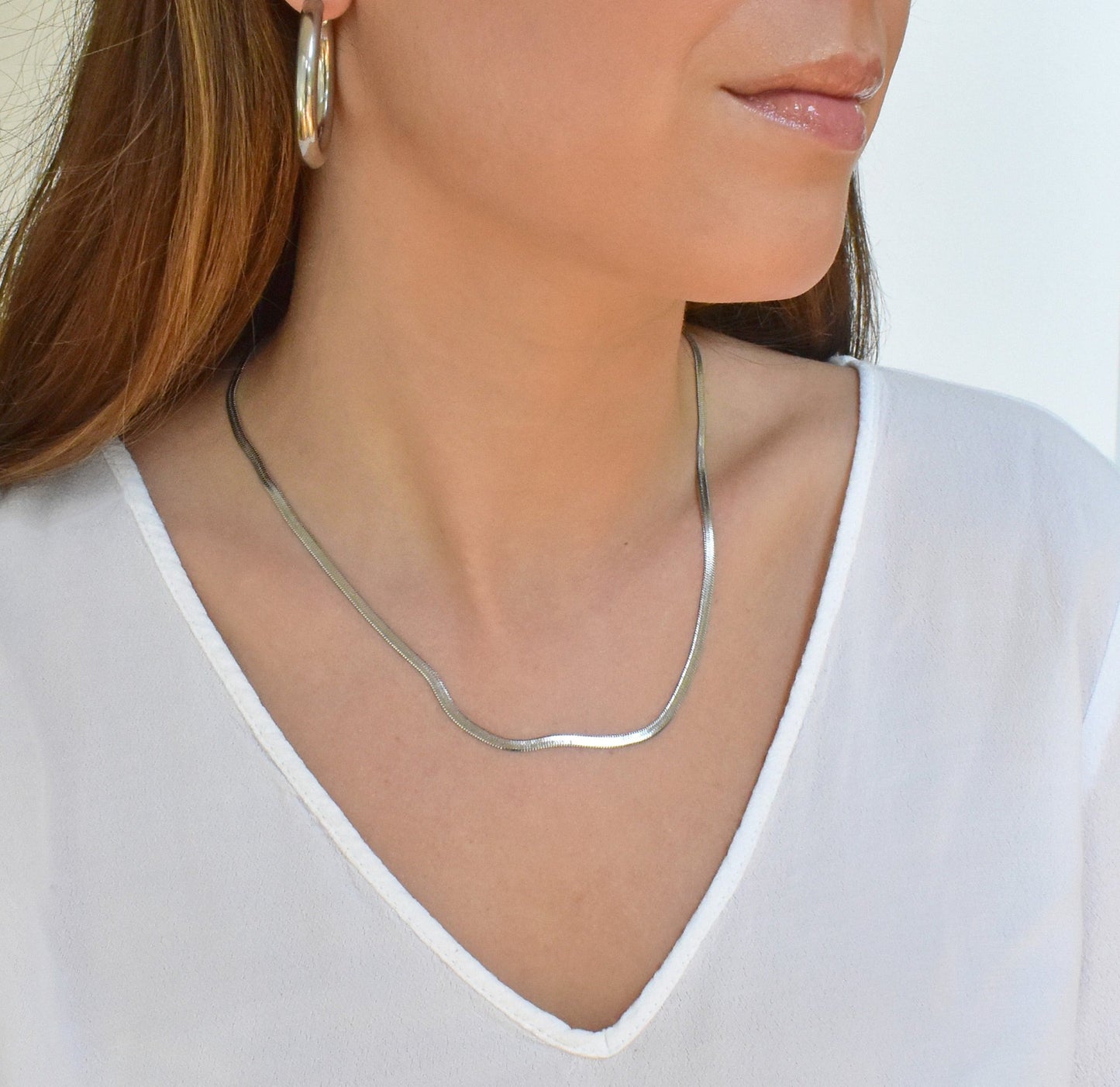 Clara – Collier Serpent en Acier Inoxydable