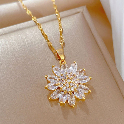 Anaya – Collier Tournesol Cranté Étincelant