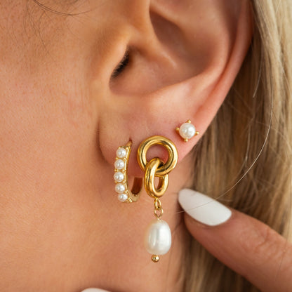 Mia – Boucles d'Oreilles en Perles